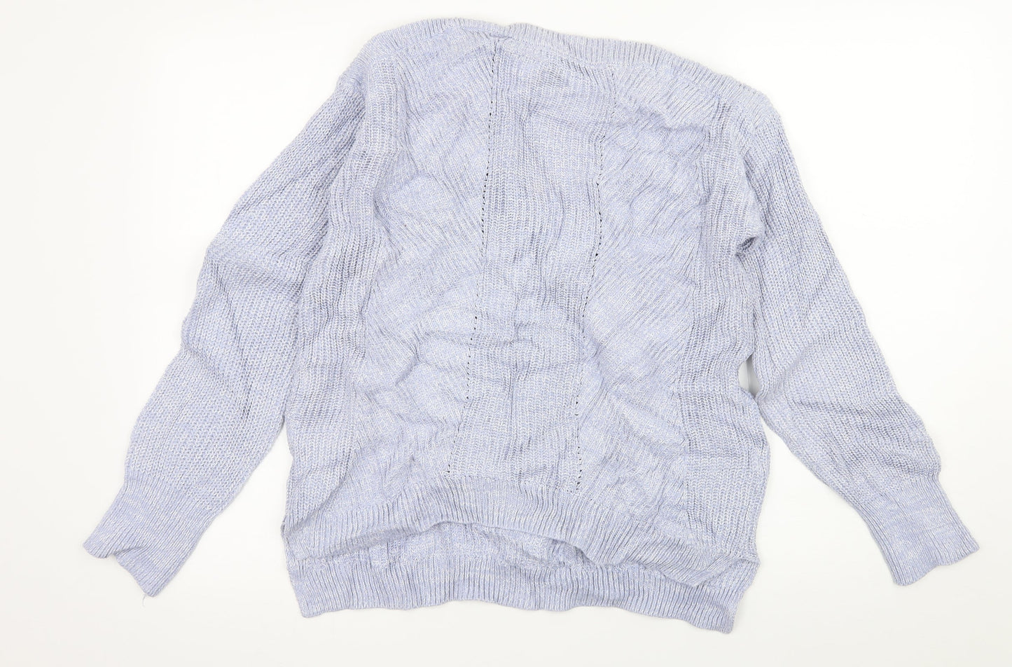 Womens UK Size M Marks and Spencer Blue Pullover Jumper