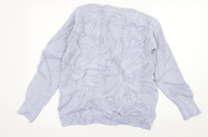 Womens UK Size M Marks and Spencer Blue Pullover Jumper