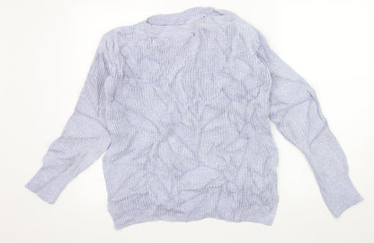 Womens UK Size M Marks and Spencer Blue Pullover Jumper
