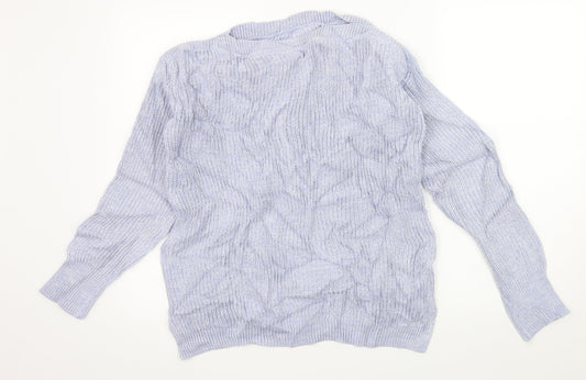 Womens UK Size M Marks and Spencer Blue Pullover Jumper