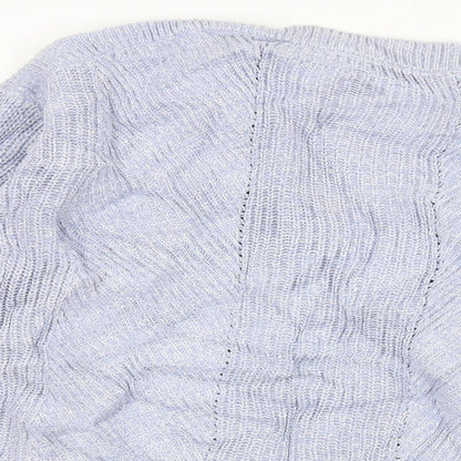 Womens UK Size M Marks and Spencer Blue Pullover Jumper