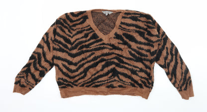 Womens UK Size 8 Dorothy Perkins Brown Pullover Jumper