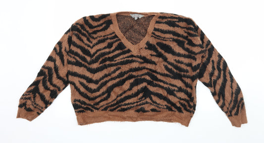 Womens UK Size 8 Dorothy Perkins Brown Pullover Jumper