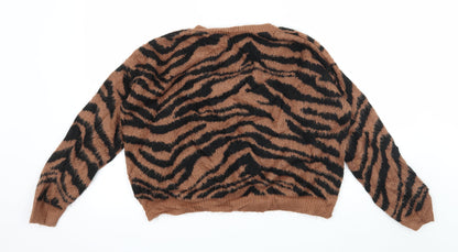Womens UK Size 8 Dorothy Perkins Brown Pullover Jumper