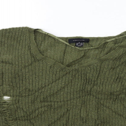 Womens UK Size 6 Atmosphere Green Pullover Jumper