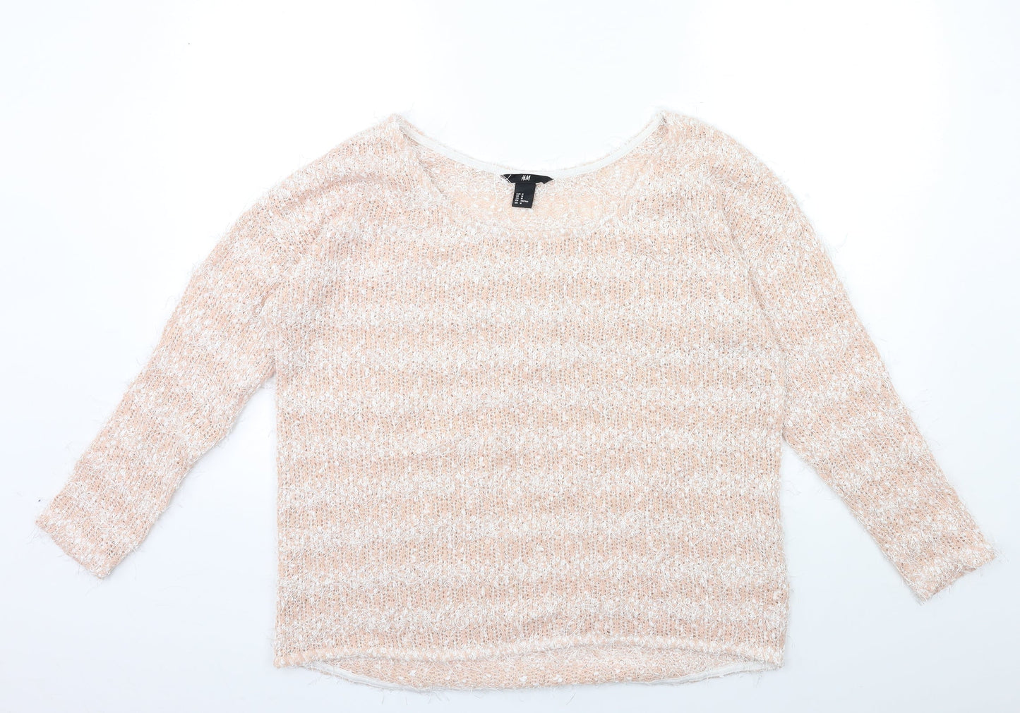 Womens UK Size M H&M Pink Pullover Jumper