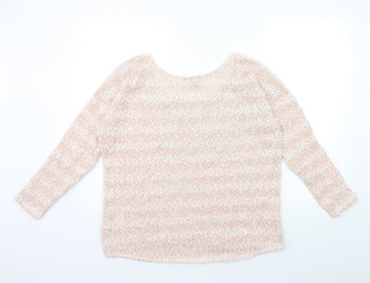 Womens UK Size M H&M Pink Pullover Jumper