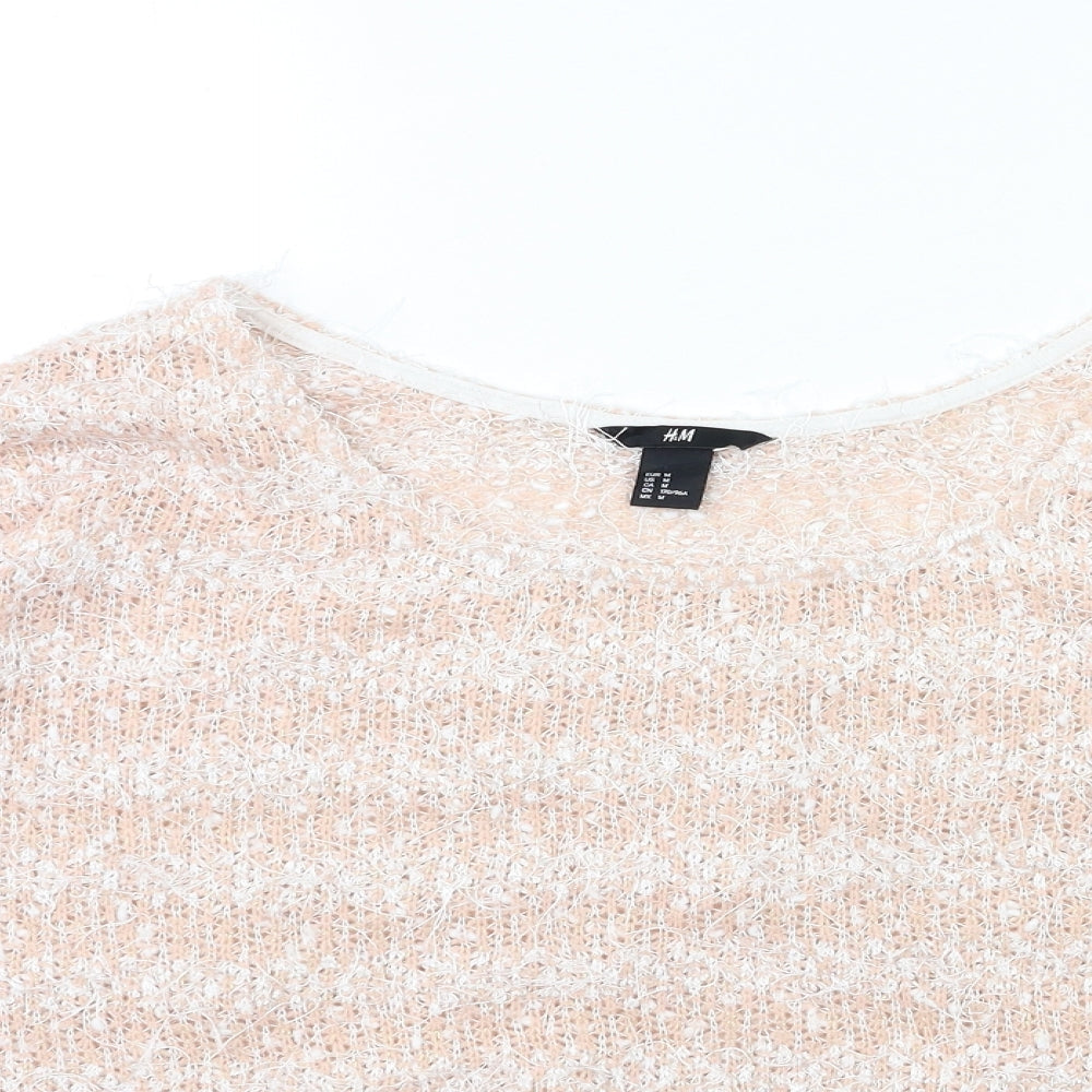 Womens UK Size M H&M Pink Pullover Jumper