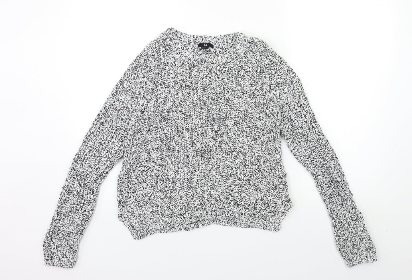 Womens UK Size S H&M White Pullover Jumper