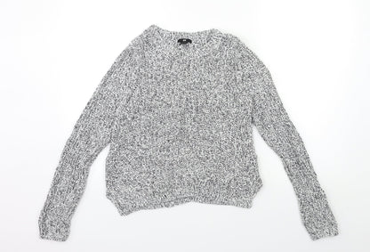 Womens UK Size S H&M White Pullover Jumper