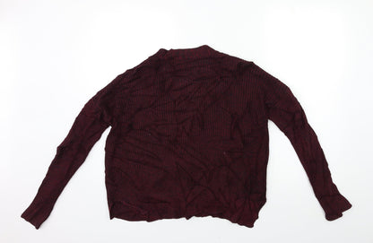 FOREVER 21 Womens Red  Knit Cardigan Jumper Size M