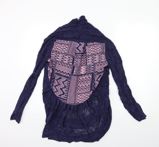 Oasis Womens Blue  Knit Cardigan Jumper Size S