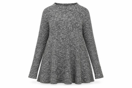 Womens UK Size 10 Boohoo Grey Pullover Jumper