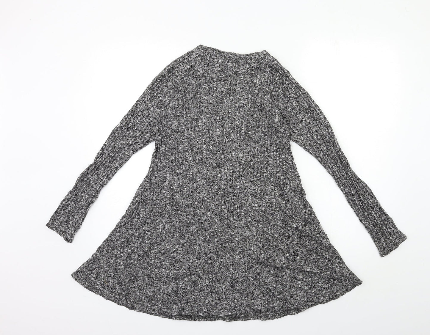 Boohoo Womens Grey  Knit Pullover Jumper Size 10