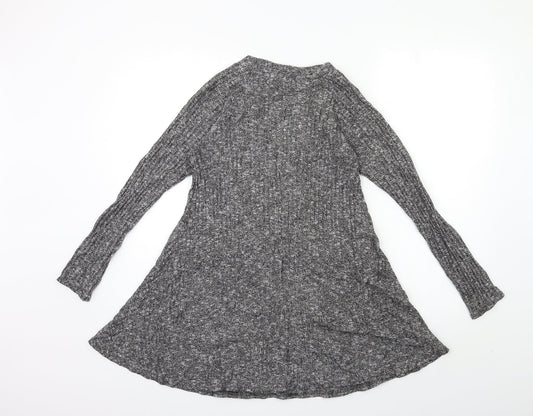 Boohoo Womens Grey  Knit Pullover Jumper Size 10