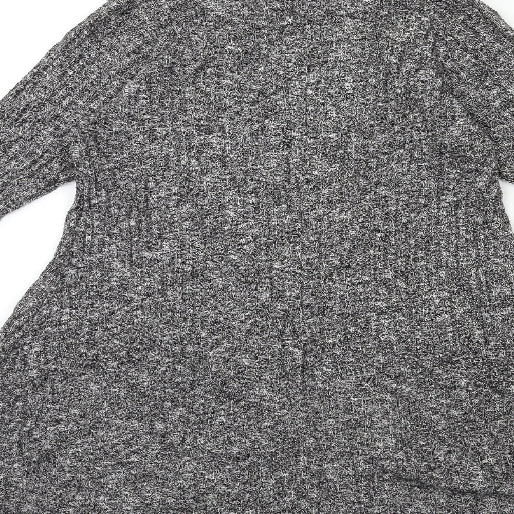 Boohoo Womens Grey  Knit Pullover Jumper Size 10