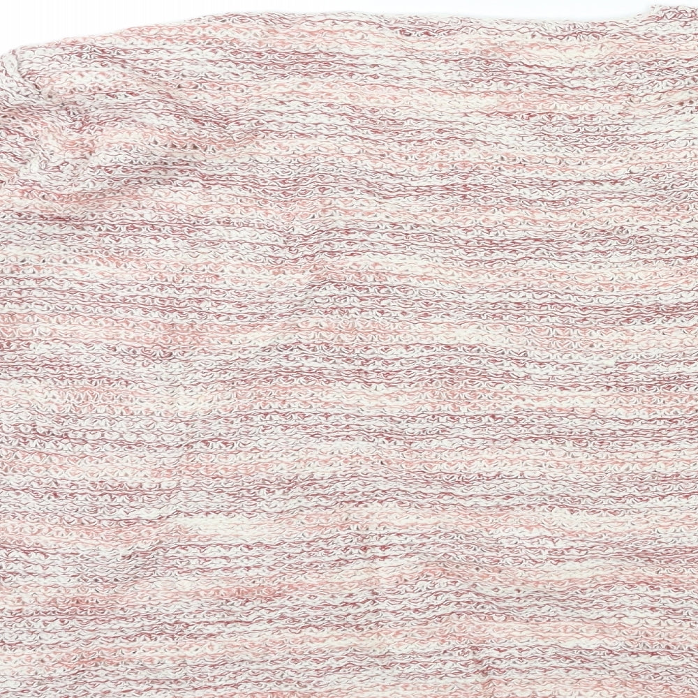 Womens UK Size M Papaya Pink Pullover Jumper