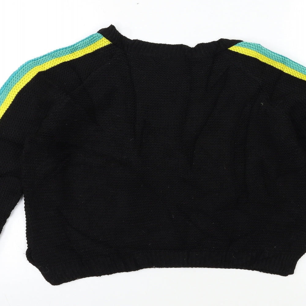 Primark Womens Black  Knit Pullover Jumper Size 6