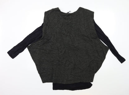 Womens UK Size S Klass Grey Pullover Jumper