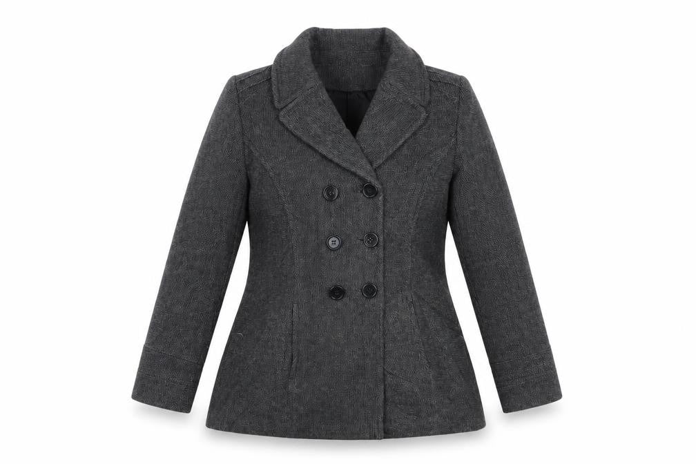 Womens UK Size 12 BHS Grey Overcoat