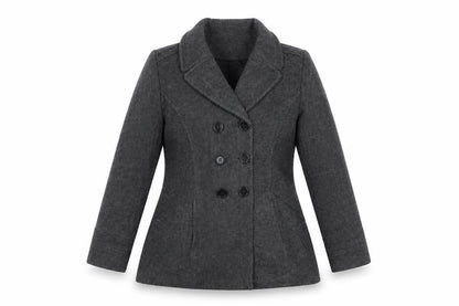 Womens UK Size 12 BHS Grey Overcoat