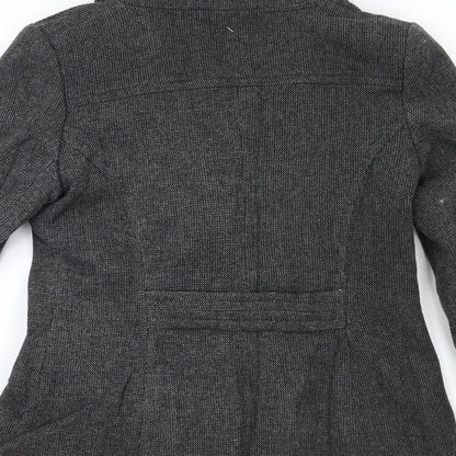 Womens UK Size 12 BHS Grey Overcoat