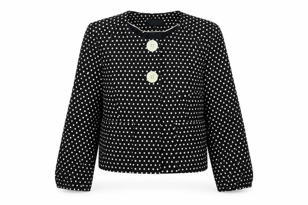 Marks & Spencer Womens Black Polka Dot  Jacket  Size 12