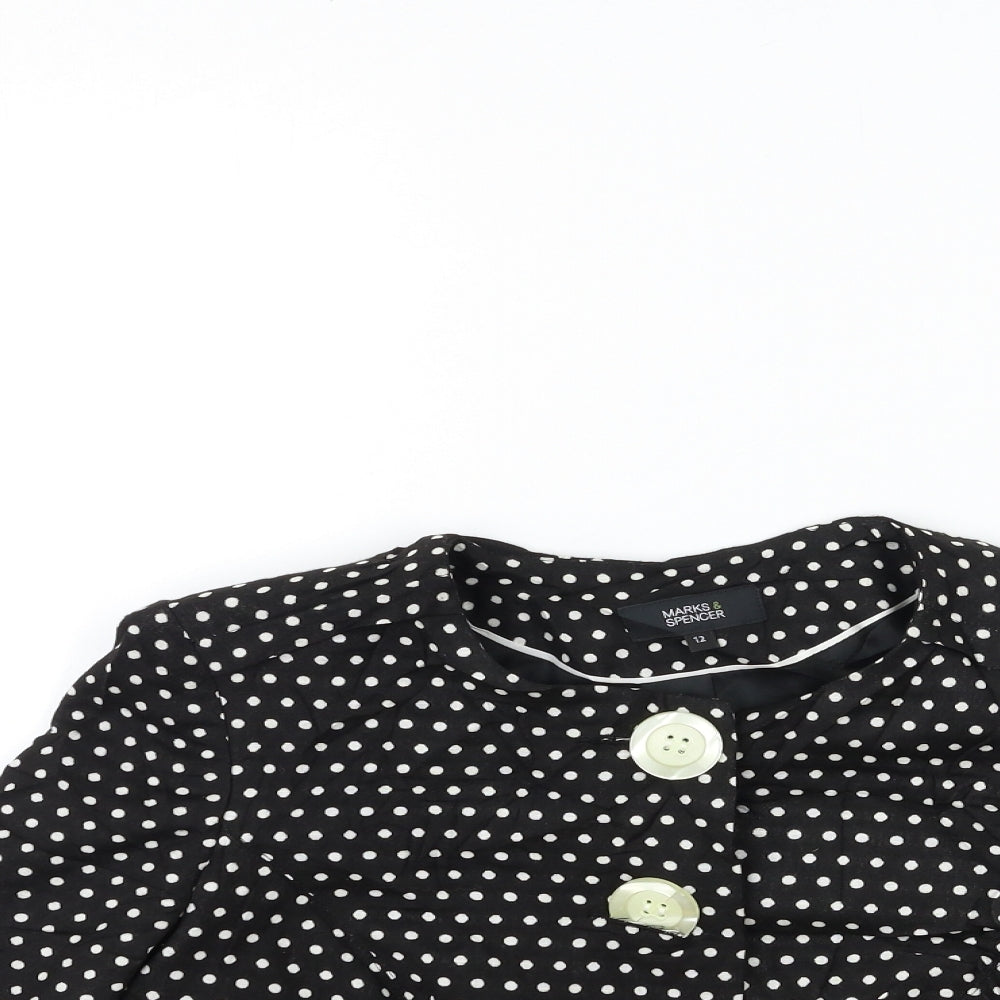 Womens UK Size 12 Marks and Spencer Black Jacket