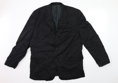 Mens UK Size 44 Preworn Regular Black Suit Jacket