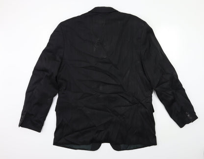 Mens UK Size 44 Preworn Regular Black Suit Jacket