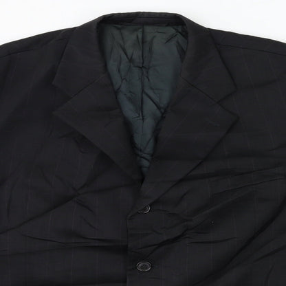 Mens UK Size 44 Preworn Regular Black Suit Jacket