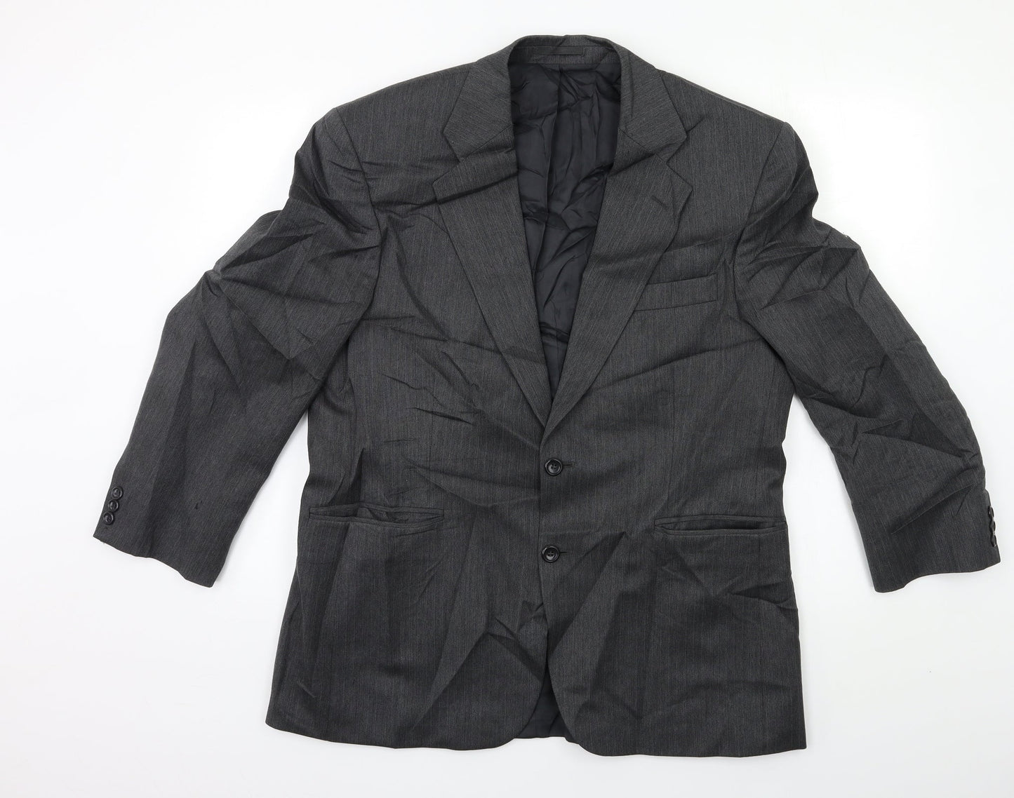 Mens UK Size 42 Preworn Regular Grey Suit Jacket