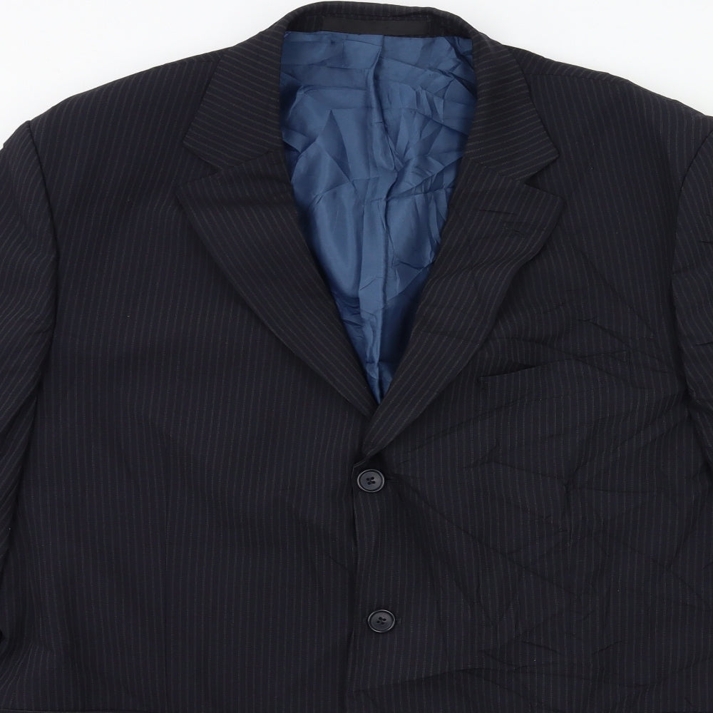 Mens UK Size 44 Marks and Spencer Regular Blue Suit Jacket