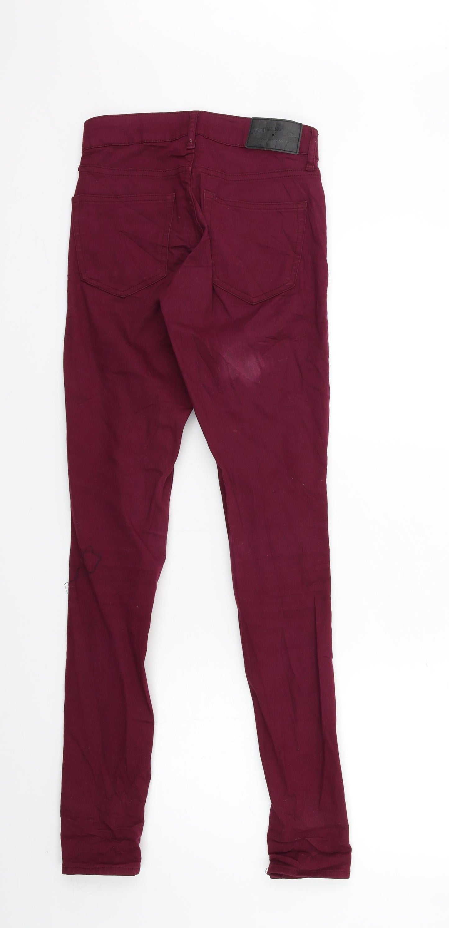Womens UK Size 6 H&M Regular Fit Skinny Purple Jeans