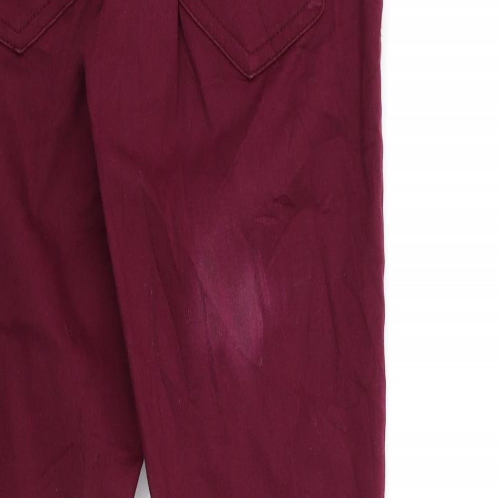 Womens UK Size 6 H&M Regular Fit Skinny Purple Jeans
