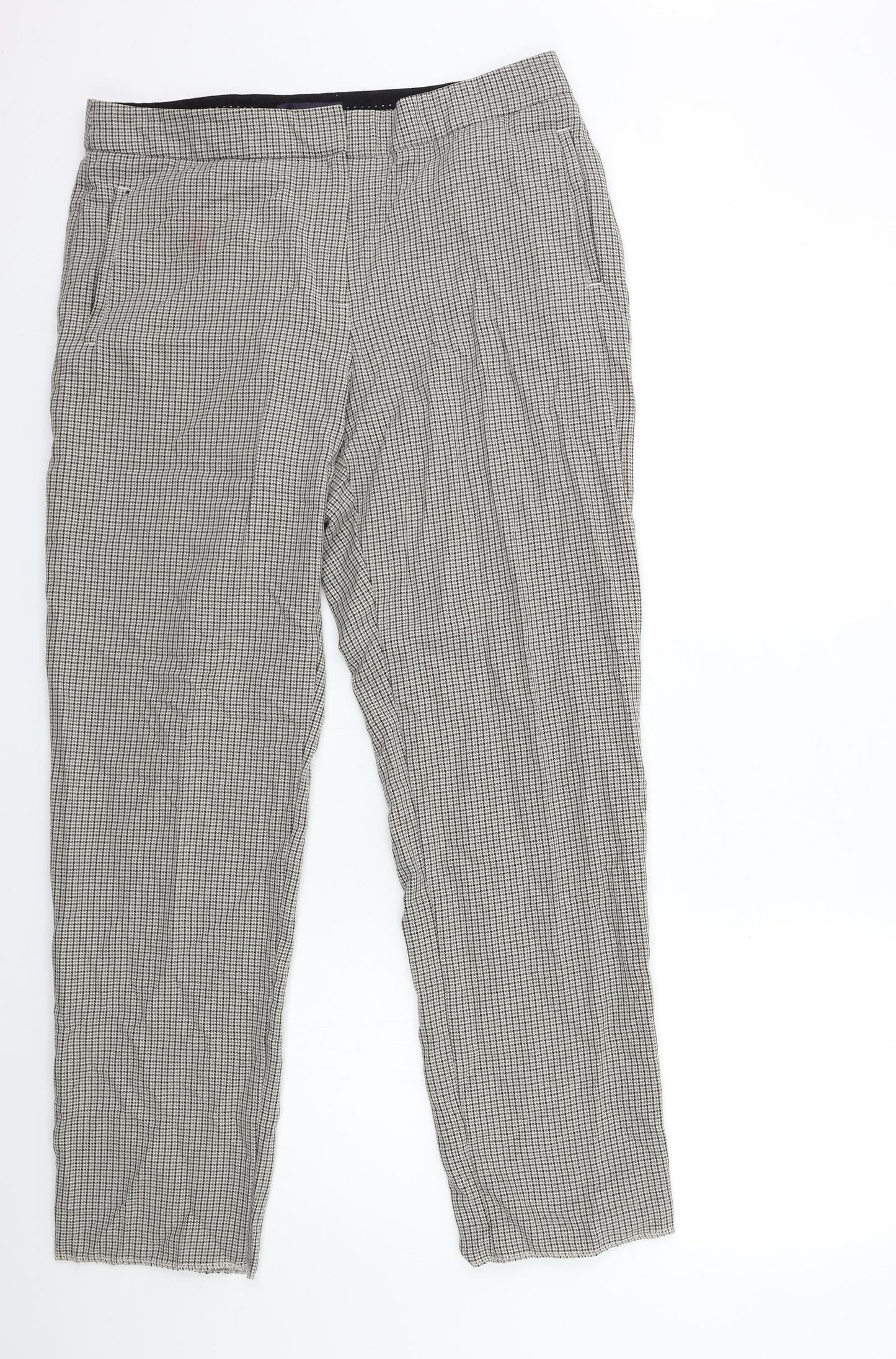 Womens UK Size 14 Marks and Spencer Regular Fit  Beige Trousers
