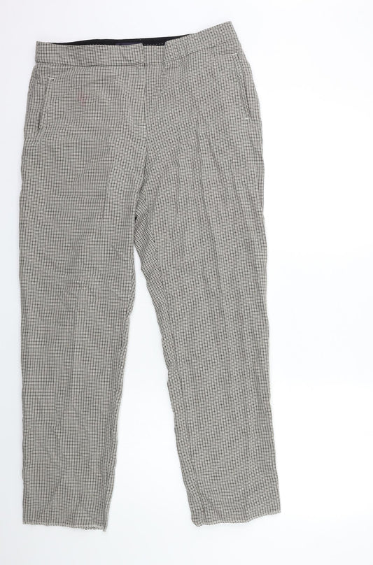 Womens UK Size 14 Marks and Spencer Regular Fit  Beige Trousers