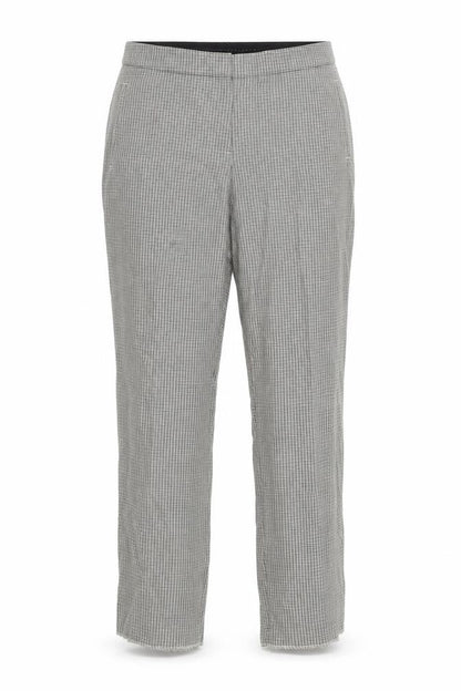 Marks & Spencer Womens Beige Check  Trousers  Size 14 L30 in