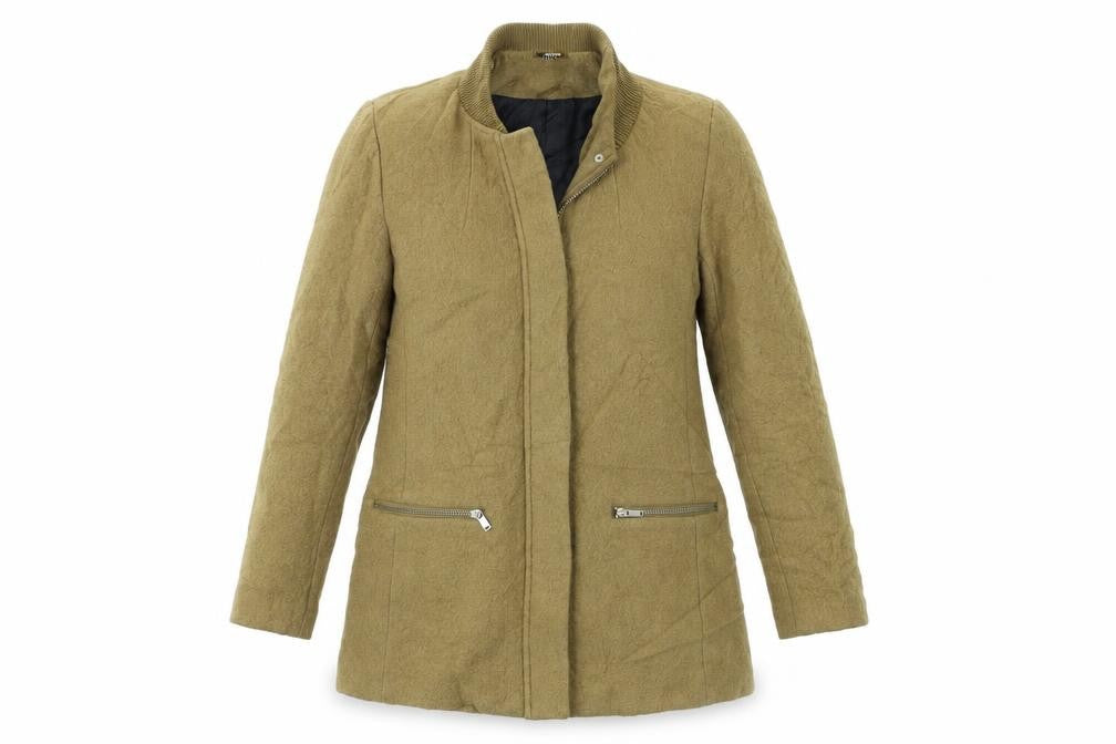 Womens UK Size 12 H&M Beige Overcoat