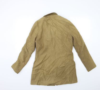 H&M Womens Beige   Overcoat Coat Size 12