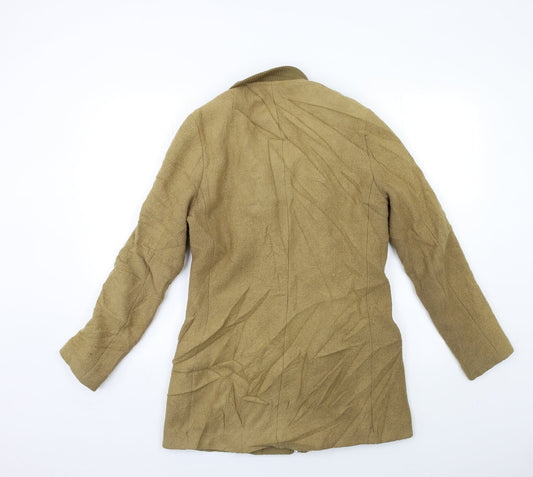 H&M Womens Beige   Overcoat Coat Size 12