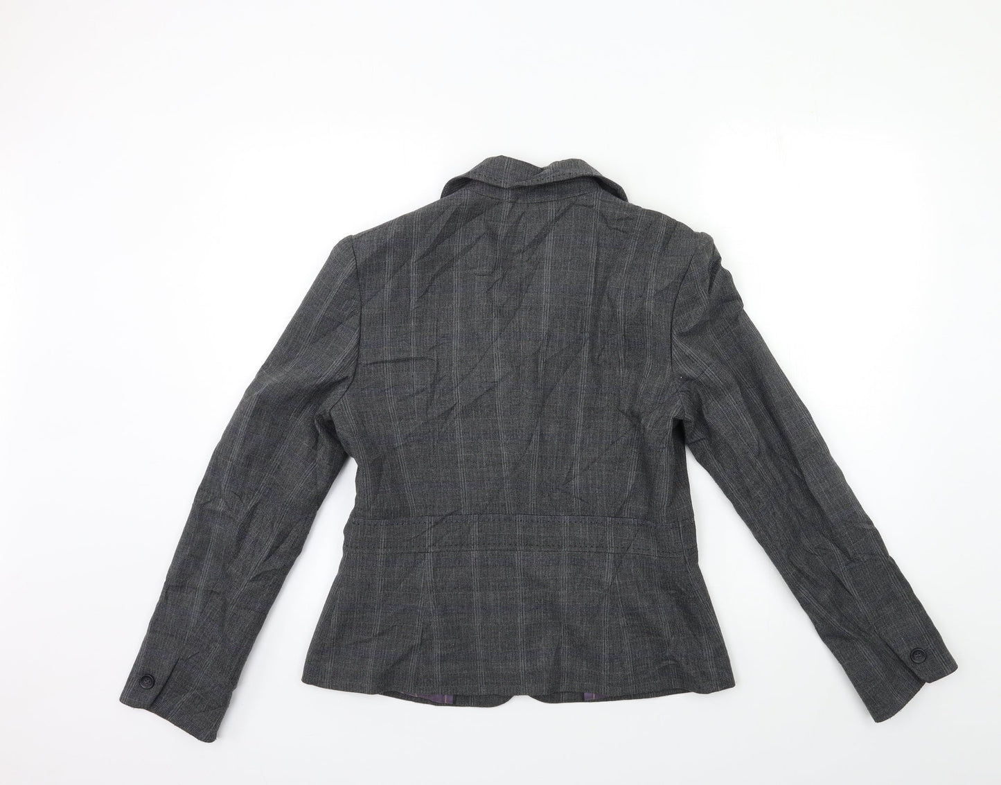 NEXT Womens Grey Striped  Jacket Blazer Size 12