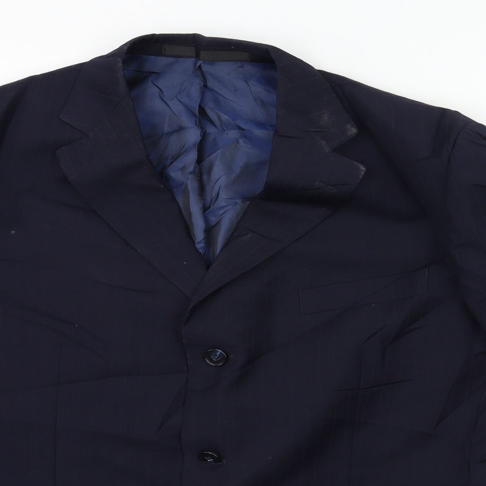 Mens UK Size 42 Marks and Spencer Regular Blue Suit Jacket