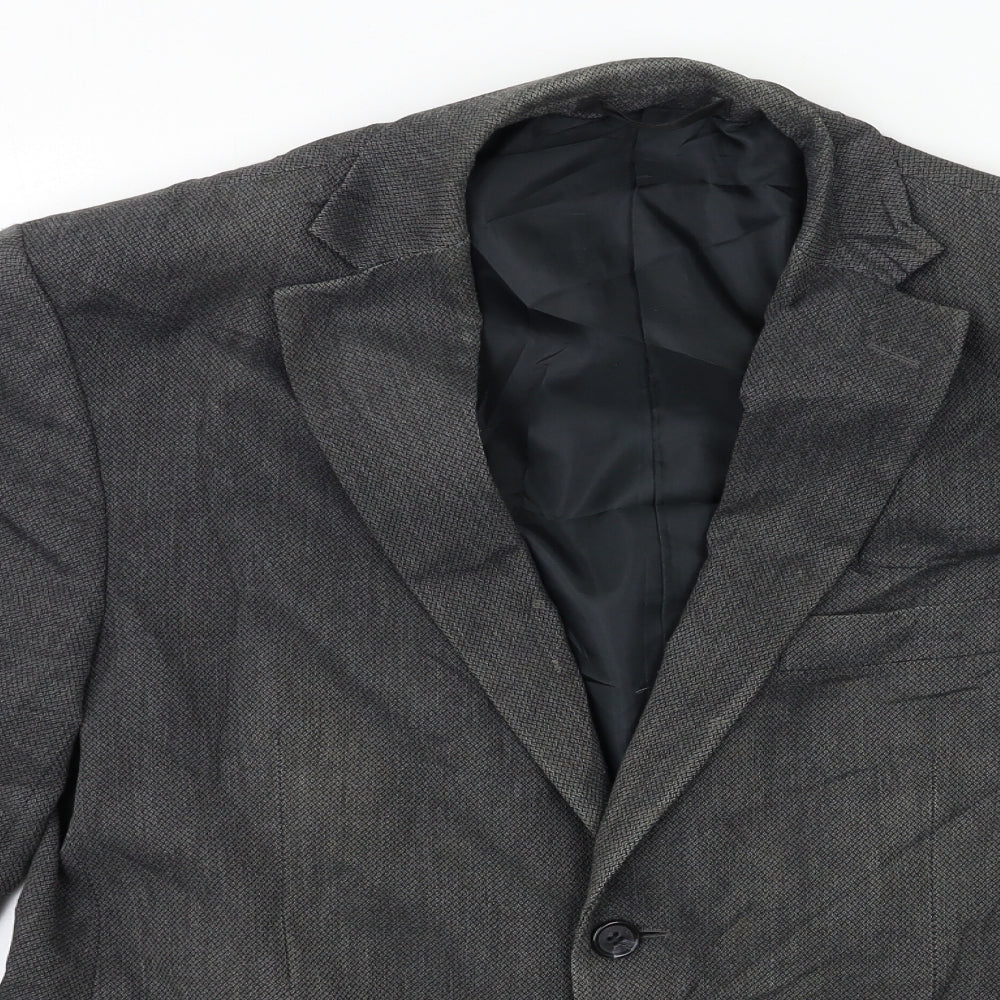 Mens UK Size 40 Marks and Spencer Regular Grey Suit Jacket