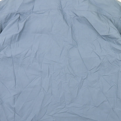Mens UK Size M NICO Blue  Button-Up Long Sleeve Casual Shirt