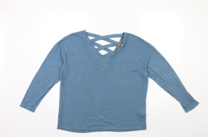Primark Womens Blue  Knit Pullover Jumper Size 10