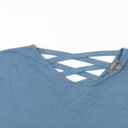 Primark Womens Blue  Knit Pullover Jumper Size 10