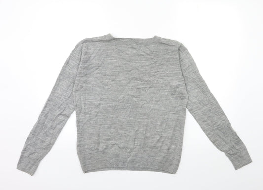 Womens UK Size S Marks and Spencer Grey Pullover Jumper