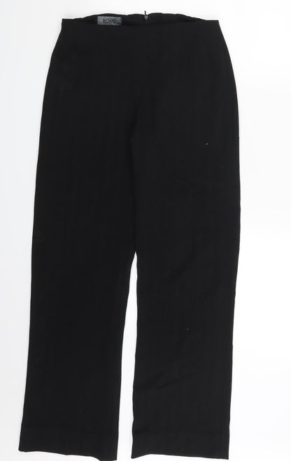 Rome Womens Black Striped  Trousers  One Size L26 in