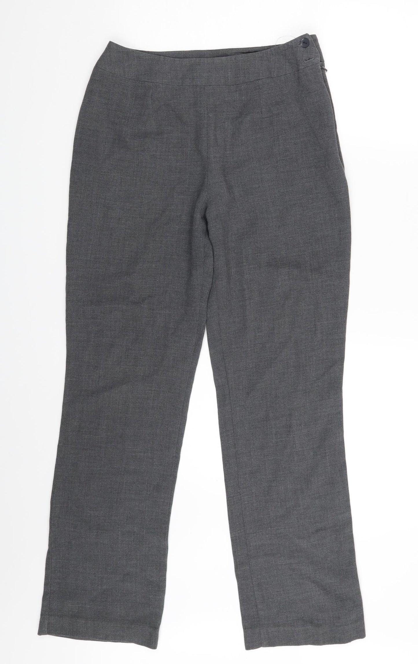 Womens UK Size 12 M&S Regular Fit  Grey Trousers